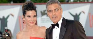 Astronauten. Sandra Bullock und George Clooney spielen gemeinsam im Eröffnungsfilm "Gravity".