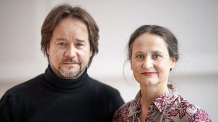 Johannes Öhman und Sasha Waltz bei der Jahrespressekonferenz am 14. März