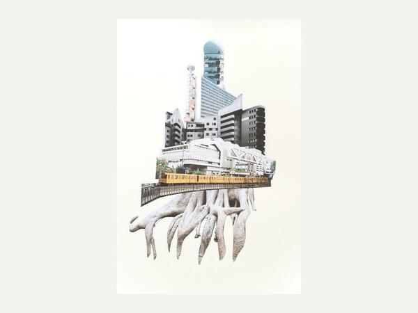 Jan Herdlicka: "RE:Konstrukt I", 2016, Collage auf Papier, 40x30cm, Unikat.