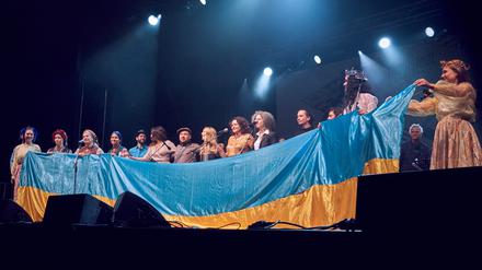 Die Beteiligten am Konzert für die Ukraine in Rudolstadt.