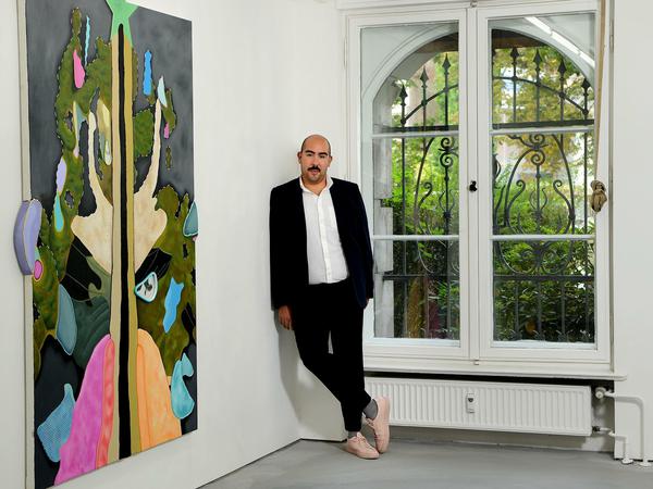 Galerist Michael Ruiz setzt auf Internationalität. "Nur mit den Käufern in Berlin und Deutschland könnte ich nichtüberleben", sagt er. 