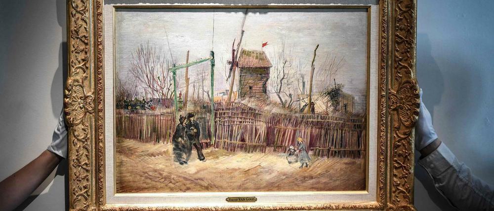 Das Gemälde „Scene de rue a Montmartre“ (1887) des niederländischen Malers Vincent Van Gogh.