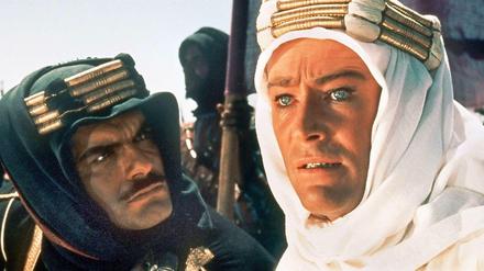 Der edle Araber. Omar Sharif (links) mit Peter O'Tolle in "Lawrence von Arabien".