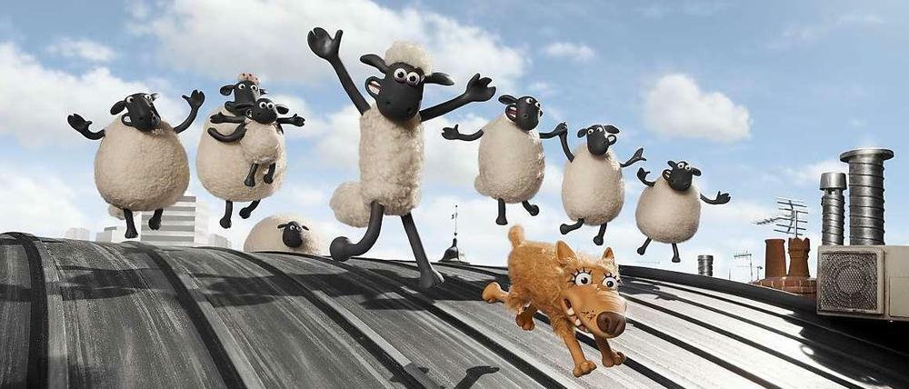 Szene aus "Shaun das Schaf".