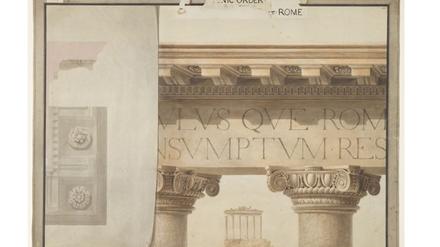 Vorlesungsillustration für die Royal Academy of Arts: Titusbogen in Rom.