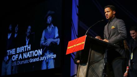 "Birth of a Nation"-Regisseur Nate Parker bei der Verleihung des Jury-Preises in Park City.