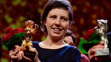 Überraschungssiegerin. Die rumänische Regisseurin Adina Pintilie mit dem Goldenen Bären für "Touch Me Not".
