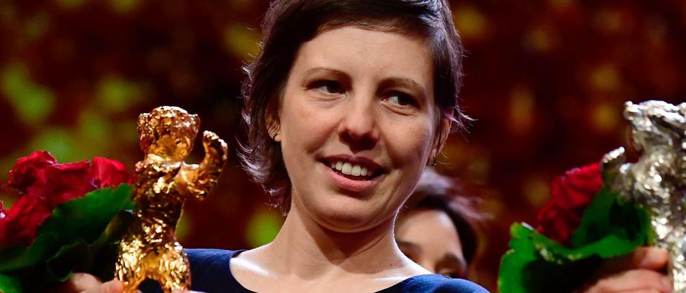 Überraschungssiegerin. Die rumänische Regisseurin Adina Pintilie mit dem Goldenen Bären für "Touch Me Not".