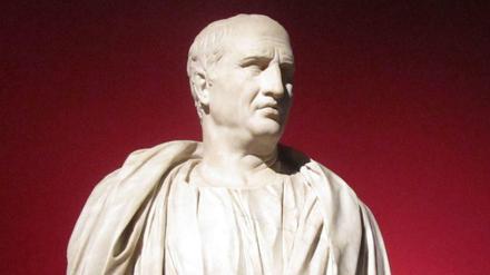 Ist da nicht doch etwas latent Niderträchtiges? Büste von Marcus Tullius Cicero in den Kapitolinischen Museum, Rom. 
