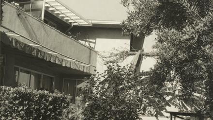 Außenansicht der Villa des Schriftstellers Thomas Mann in Pacific Palisades (USA).