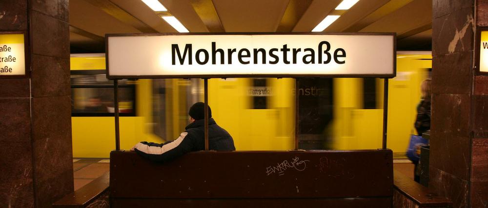 Der U-Bahnhof Mohrenstraße in Berlin-Mitte. Soll man ihn umbenennen?