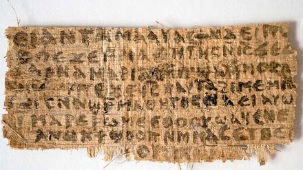 Auf diesem Papyrus-Fragment wird auf eine Frau von Jesus erwähnt.