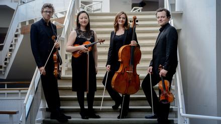 Das Varian Fry Quartett: Marlene Ito, Philipp Bohnen, Martin von der Nahmer und Rachel Helleur.