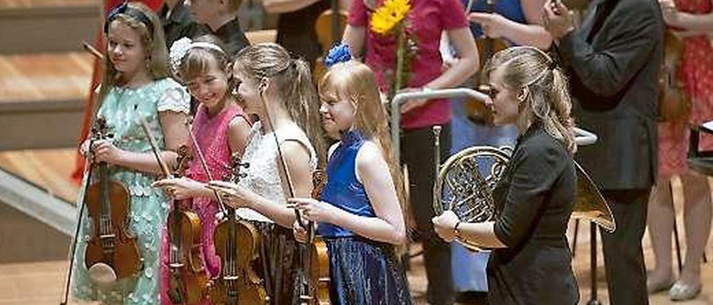 Nachwuchs. Die Musiker des All-Russian Youth Orchestra sind zwischen 9 und 21 Jahren jung.