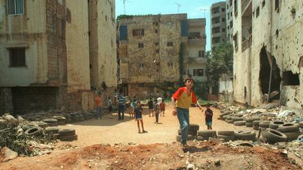 Zerstörte Altstadt von Beirut (1995).  