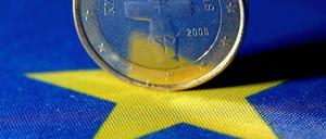 Eine zyprische 2-Euro-Münze