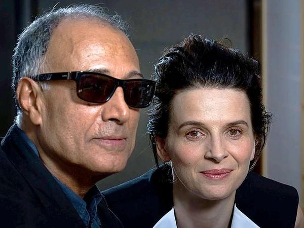 Alles nur kopiert? Regisseur Abbas Kiarostami mit Juliette Binoche.
