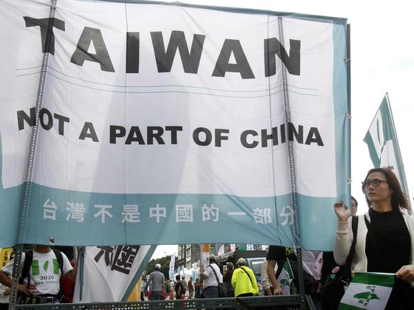Demonstration für Taiwans Unabhängigkeit, 2018.