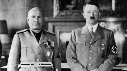 Hitler und Mussolini in München, 1937.