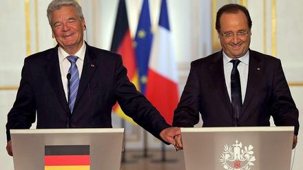 Joachim Gauck und François Hollande. 