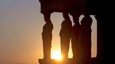 Ruinen vor Sonnenuntergang: Symbolträchtige Motive finden die Fotografen in Griechenland reichlich.