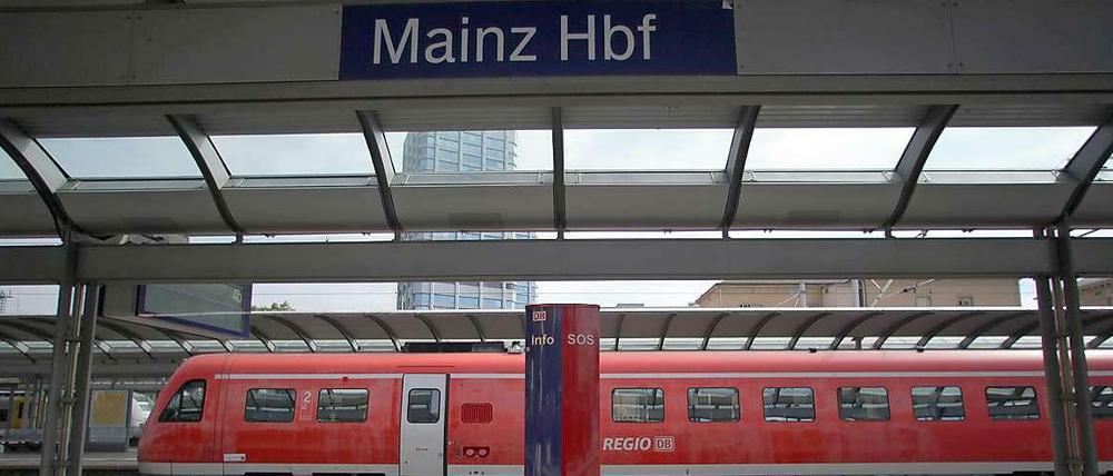 Bahnhof in Mainz.