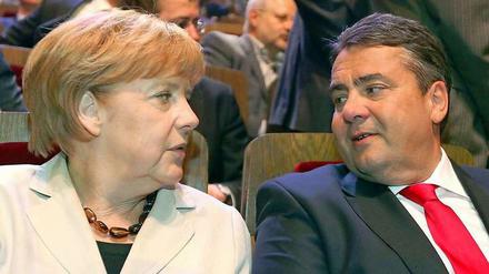 Angela Merkel (CDU) und Sigmar Gabriel (SPD).