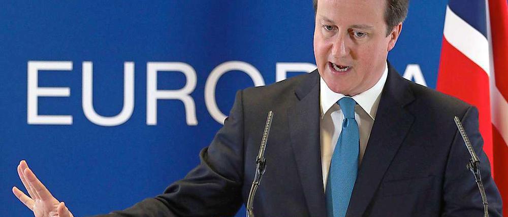 Geh' mir weg, Europa: Großbritanniens Premierminister David Cameron.