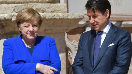 Partnerschaft mit Machtgefälle: Angela Merkel und Italiens Premier Giuseppe Conte