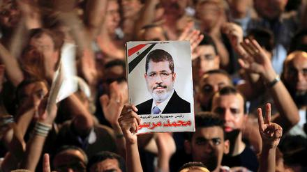 Anhänger des ägyptischen Präsidenten Mohammed Mursi.