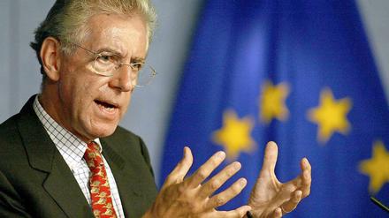 Der frühere EU-Kommissar Mario Monti soll vorübergehend die Regierungsgeschäfte in Italien übernehmen.