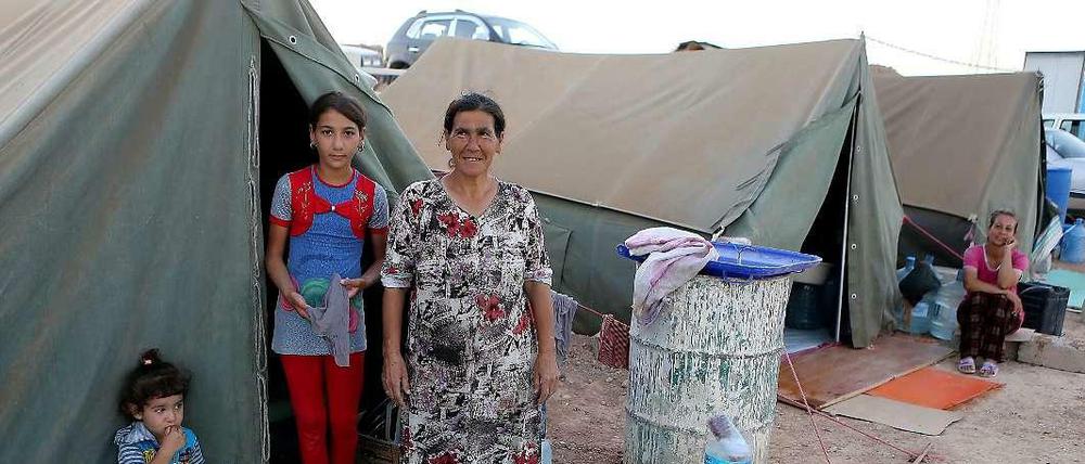 Flüchtlinge in Erbil (Nordirak). 