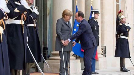 Angela Merkel in Paris.