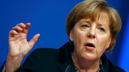 Angela Merkel auf dem Parteitag in Karlsruhe.