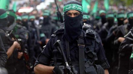 Alle ganz harmlos? Mitglieder des bewaffneten Arms der Hamas im Gazastreifen.