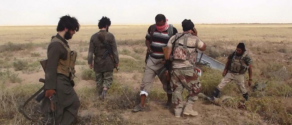 Kämpfer der terroristischen IS-Miliz im Irak.