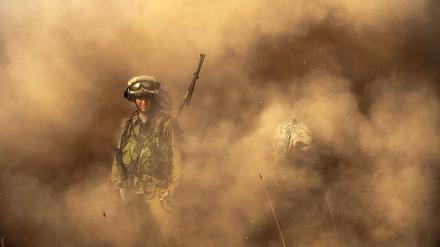 Bereit für einen Krieg? Ein israelischer Soldat bei einer Militärübung auf den Golanhöhen im August.