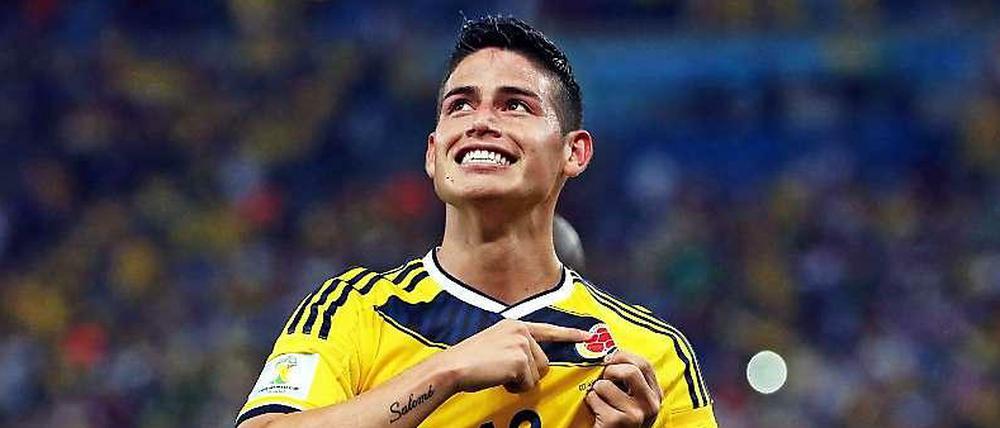 Der kolumbianische Spieler James Rodriguez tauchte im Kapitel über die WM-Superstars nicht auf, er wurde es trotzdem.