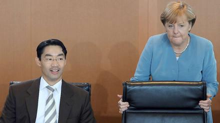Partner auf Zeit? Philipp Rösler und Angela Merkel sind sich derzeit nicht immer einig.