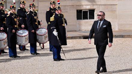 Mohammed VI beim Empfang im Elysée-Palast 2018. Seither verschieben sich die Machtverhältnisse. 