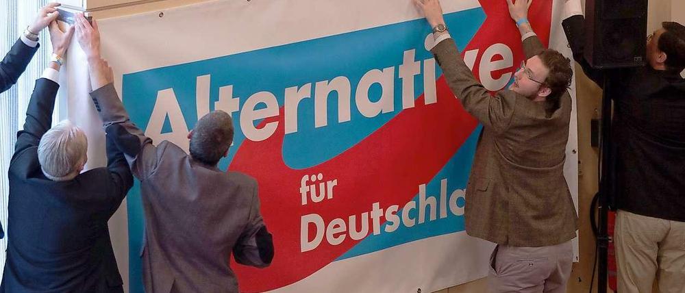 Sie leiden vor allem unter der Geschwindigkeit gesellschaftlichen Wandels: AfD-Mitglieder beim Gründungsparteitag des Berliner Landesverbands.