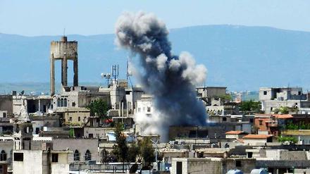 Das syrische Regime wird verdächtigt, in Städten wie Homs (Bild) Chemiewaffen eingesetzt zu haben.