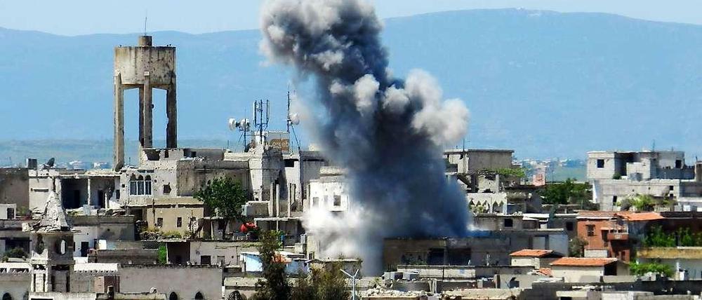 Das syrische Regime wird verdächtigt, in Städten wie Homs (Bild) Chemiewaffen eingesetzt zu haben.