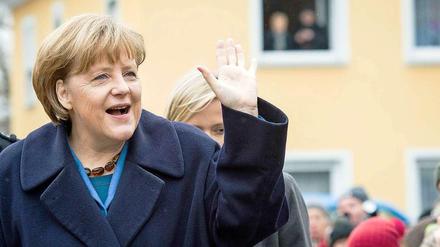 Bundeskanzlerin Angela Merkel erreicht hohe Popularitätswerte.