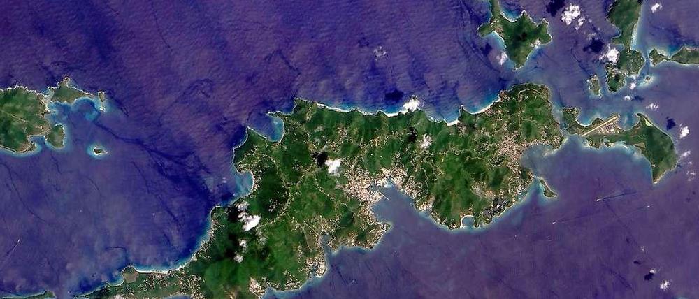 Auch die British Virgin Islands (hier ein Satellitenbild) gelten als Steuerparadies.