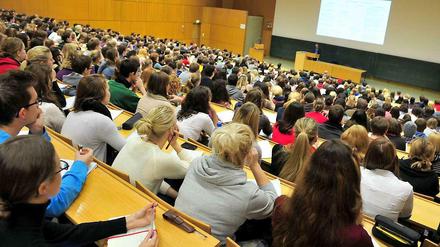 Studierende an der Universität Tübingen - die Grünen Baden-Württemberg erwägen Gebühren für ausländische Studierende.