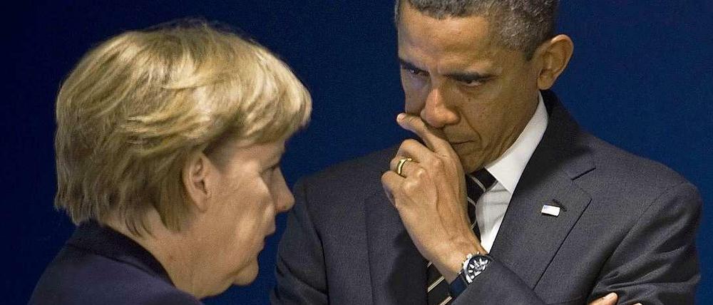 Wenn die Beziehung kriselt: Bundeskanzlerin Angela Merkel und Präsident Barack Obama.
