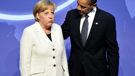 Bundeskanzlerin Angela Merkel und US-Präsident Barack Obama in Washington im April 2010.