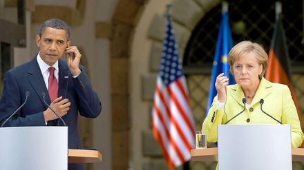 Wer hat wie viel gewusst? Obama und Merkel bei einer Pressekonferenz. 