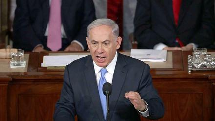 Israels Ministerpräsident Benjamin Netanjahu vor neun Jahren vor dem US-Kongress.